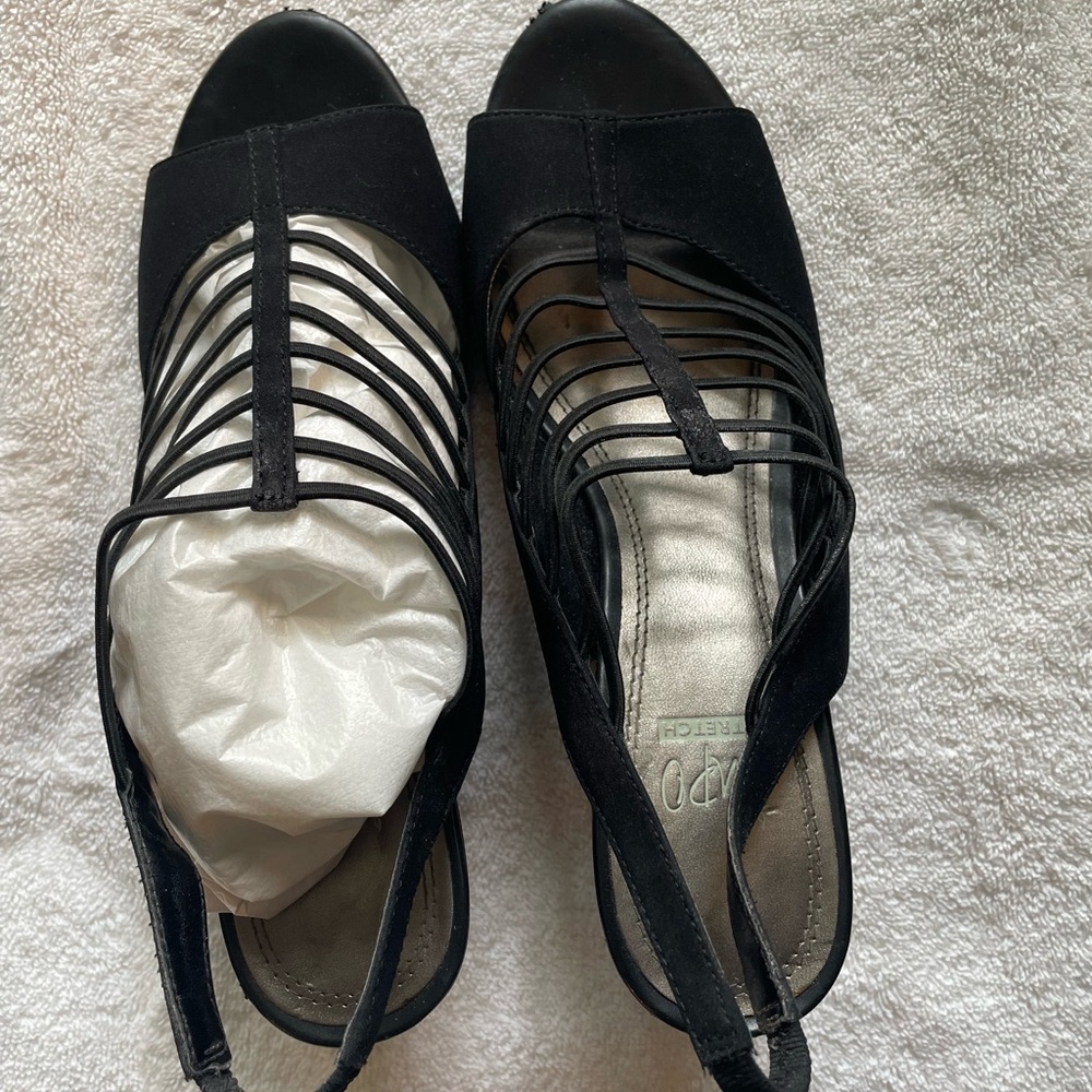 Impo Black Strappy Sandals